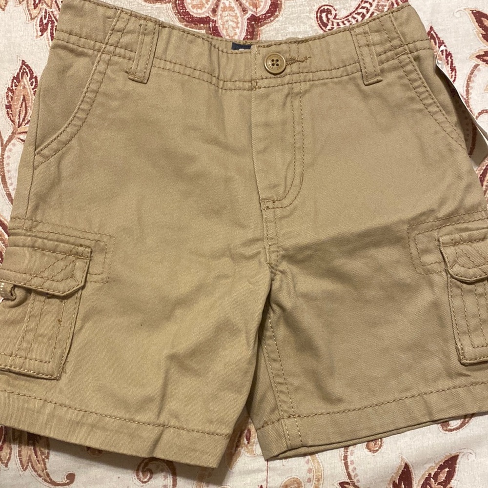 NWT. OshKosh B’gosh 12-18 M Khaki shirts.